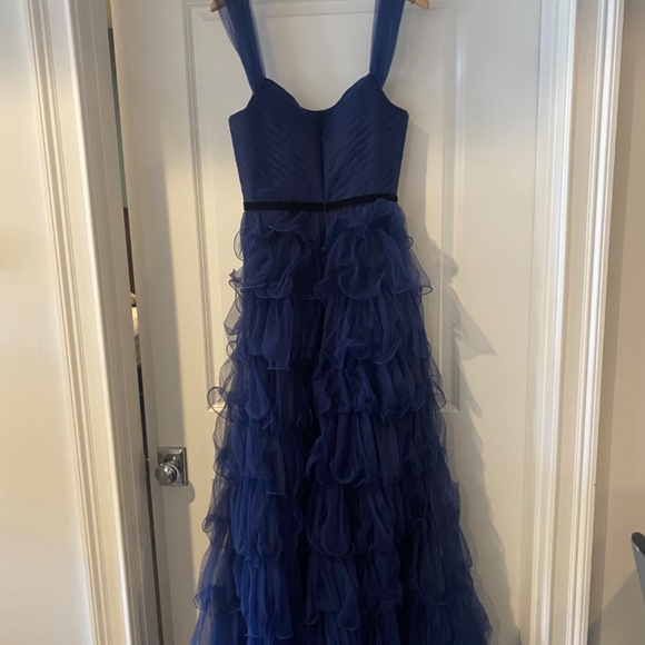 Marchesa Notte Ruffle Tulle Gown - Picture 4 of 5